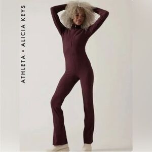 Athleta Maroon Jumpsuit